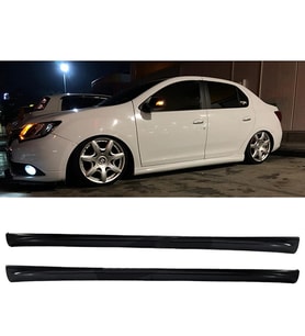 Renault Symbol Yan Marşpiyel Seti Mat Siyah Plastik 2 Adet 2013 2014 2015 2016