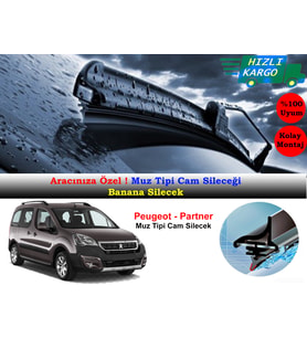 Peugeot Partner Tepee Muz Silecek Takımı