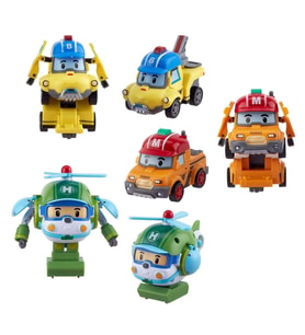 POLI ZR-915 Robocar Poli Quick Transforming Mini Rescue Deluxe Set