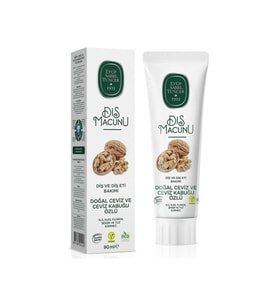 Eyüp Sabri Tuncer Diş Macunu 90 ml Plak ve Tartar Karşıtı Doğal Ceviz Kabuğu Özlü Ferah Aromalı Vegan