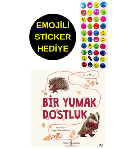 EMOJİLİ  STİCKER HEDİYE  - OKUL ÖNCESİ RESİMLİ KİTAPLAR  - BİR YUMAK DOSTLUK