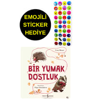 EMOJİLİ  STİCKER HEDİYE  - OKUL ÖNCESİ RESİMLİ KİTAPLAR  - BİR YUMAK DOSTLUK