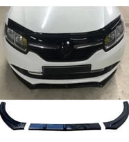 Renault Symbol Ön Lip Parlak Siyah 3 Prç Kırılmaya Dayanıklı ABS