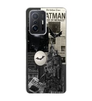 Xiaomi Mi 11T - 11T Pro Uyumlu Batman Kolaj Tasarımlı Şeffaf Telefon Kılıfı