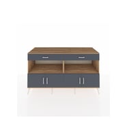 Kronos Konsol 2 Raflı 2 Çekmeceli 4 Kapaklı 176x59x99 Çam-Antrasit