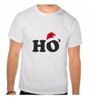 Ho Ho Ho Tişört (Beyaz)