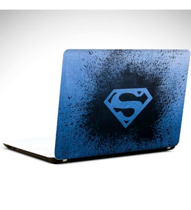 Süperman Mavi Laptop Sticker 15.4 inch (37X26CM)