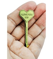 Kalp Anahtar Tasarım “I Love You 520” Broş