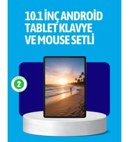 Android 15 Tablet Klyeli Mouse’lu Profesyonel Set