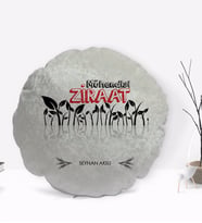 BK Gift Kişiye Özel İsimli Ziraat Mühendisi Tasarımlı Dekoratif Kırlent Yastık-1