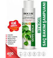 Biocure Saç Dökülme Karşıtı Bitkisel Bakım Şampuanı Zayıf ve Dökülen Saçlar 400 ml
