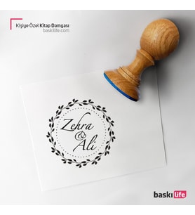 Kişiye Özel Kitap Damgası Kitap Mührü Kaşe Kitap Mühür Özel Damga 134