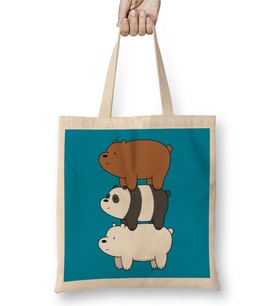 We Bare Bears 010 Bez Çanta Uzun Saplı