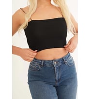 23254278 Kaşkorse İnce Askılı Topik Bluz SIYAH (Siyah)