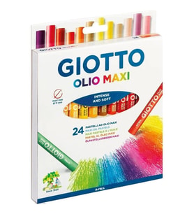 GIOTTO OLIO MAXI YAĞLI PASTEL BOYA 24 LÜ  293800