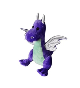 Ateş Saçmayan En Sevimli Dostunuz: 35cm Ejderha Peluş Oyuncak (Mor)