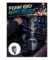 Mey İthalat® Araç Çakmak Girişli Şarj Cihazı Nemlendirici ve Aromaterapi Özellikli Yeni Nesil