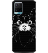 Vivo Y21a Kılıf Resimli Desenli Silikon Platinium Series Komik Kedi 1863