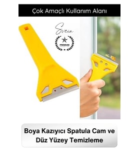 #Kazıyıcı Profesyonel Boya Kazıyıcı Spatula Cam Kazıma Aparatı Yüzey Temizleme Bıçağı Paslanmaz Çeli