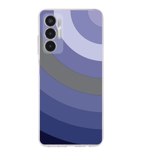 PrintiFy Tecno Pova 3 Uyumlu Kamera Korumalı Renk Cümbüşü D Tasarımlı Şeffaf Silikon Kılıf
