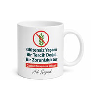 Çölyak Hastalığı Farkındalığı Glütensiz Yaşam Çapraz Bulaşma Dikkat Kupa Bardak Hediye