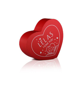 Lelas Kalp Şeklinde Üzerinde I Love YouYazılı Hediyelik Kutu - 1574
