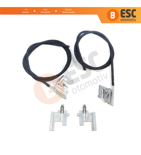 Renault Clio MK2 1998-2012 için Sağ Sol Elektrikli Sunroof Kızak Halat ve Metal Ayak Seti