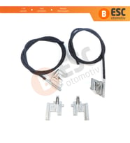 Renault Clio MK2 1998-2012 için Sağ Sol Elektrikli Sunroof Kızak Halat ve Metal Ayak Seti