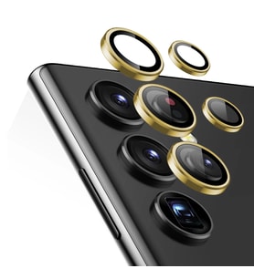 Microsonic Samsung Galaxy S23 Ultra Tekli Kamera Lens Koruma Camı Gold