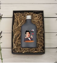 BK Gift Hediye Kutulu Kişiye Özel The Baba Karikatürlü Antrasit Tasarım Cam Şişede 200 ml Kolonya-4, Babaya Hediye, Babalar Günü Hediyeleri, Hediyelik Baskılı Kolonya