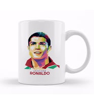 Geometric Celebrity Cristiano Ronaldo Kupa Bardak Porselen