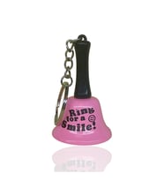 Anahtarlık Resepsiyon  Zil Ring For A Smile Açık Pembe
