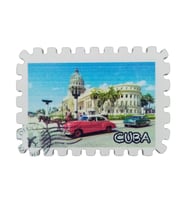 Küba Temalı Pul Magnet (Karışık)