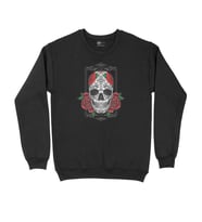 Kuru Kafa Güllü Siyah Sweatshirt
