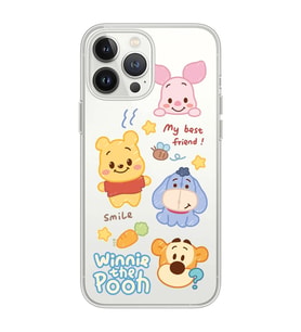 Iphone 12 PRO Uyumlu Winnie The Pooh Tasarımlı Şeffaf Telefon Kılıfı
