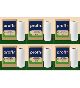 Proftr Hasta Muayene Sedye Masa Örtüsü Çift Katlı 50*25CM 50 Metre (6 Lı Set) (Beyaz)