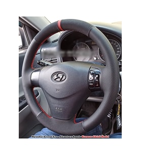 Hyundai Accent Era Araca Özel Direksiyon Kılıfı (Alcantra Noktalı)