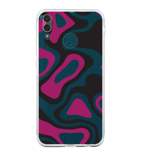PrintiFy Huawei Y9 2019 Uyumlu Kamera Korumalı Renkli Desen Tasarımlı Şeffaf Silikon Kılıf