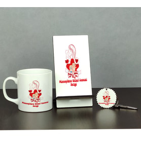 Bebek Anneye Hediye Üçlü Set (Kupa + Telefon Standı + Anahtarlık)