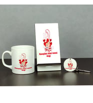 Bebek Anneye Hediye Üçlü Set (Kupa + Telefon Standı + Anahtarlık)