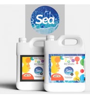 Resinin Sea 10 Kg A+B Deniz Dalgası Efekti için Şeffaf Epoksi Reçine