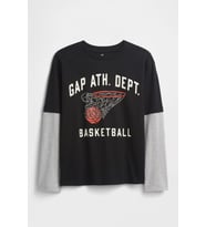 Gap V-Ls Elv Çocuk Tişört (Siyah)