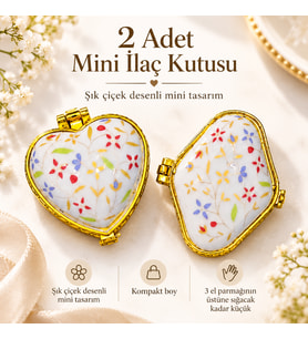 2 ADET adet mini ilaç kutusu