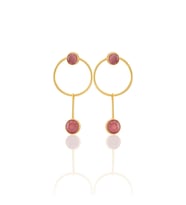 Kadir Jewellery 22 Ayar Altın Kaplama Kadın Sallantılı Küpe -El İşçiliği Ve Hipoalerjenik Küpe