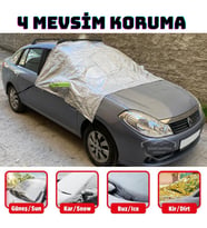 Oto Ön ve Yan Cam Brandası Aynalara Geçme Araç Camı Buzlanma Önleyici Branda Cam Üstü Kar Buz Örtüsü
