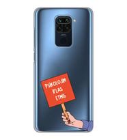 Xiaomi Redmi NOTE 9 Uyumlu Psikolojim İflas Etmiş Tasarımlı Şeffaf Telefon Kılıfı