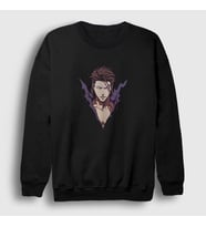 Presmono Unisex Siyah Aizen Anime Bleach Sweatshirt 126889tt