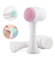 Çift Taraflı Silikon Cilt Temizleme Fırçası Arındırıcı Peeling Etkisi Yüz Spa Beauty Cilt Bakımı