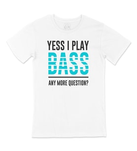 I Play Bass Tişört