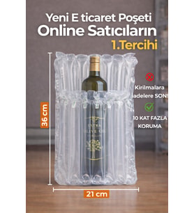 21X36 cm 20 adet Havalı Kargo Poşeti Airbag/Airbed/Airpack/Airpak Ambalaj